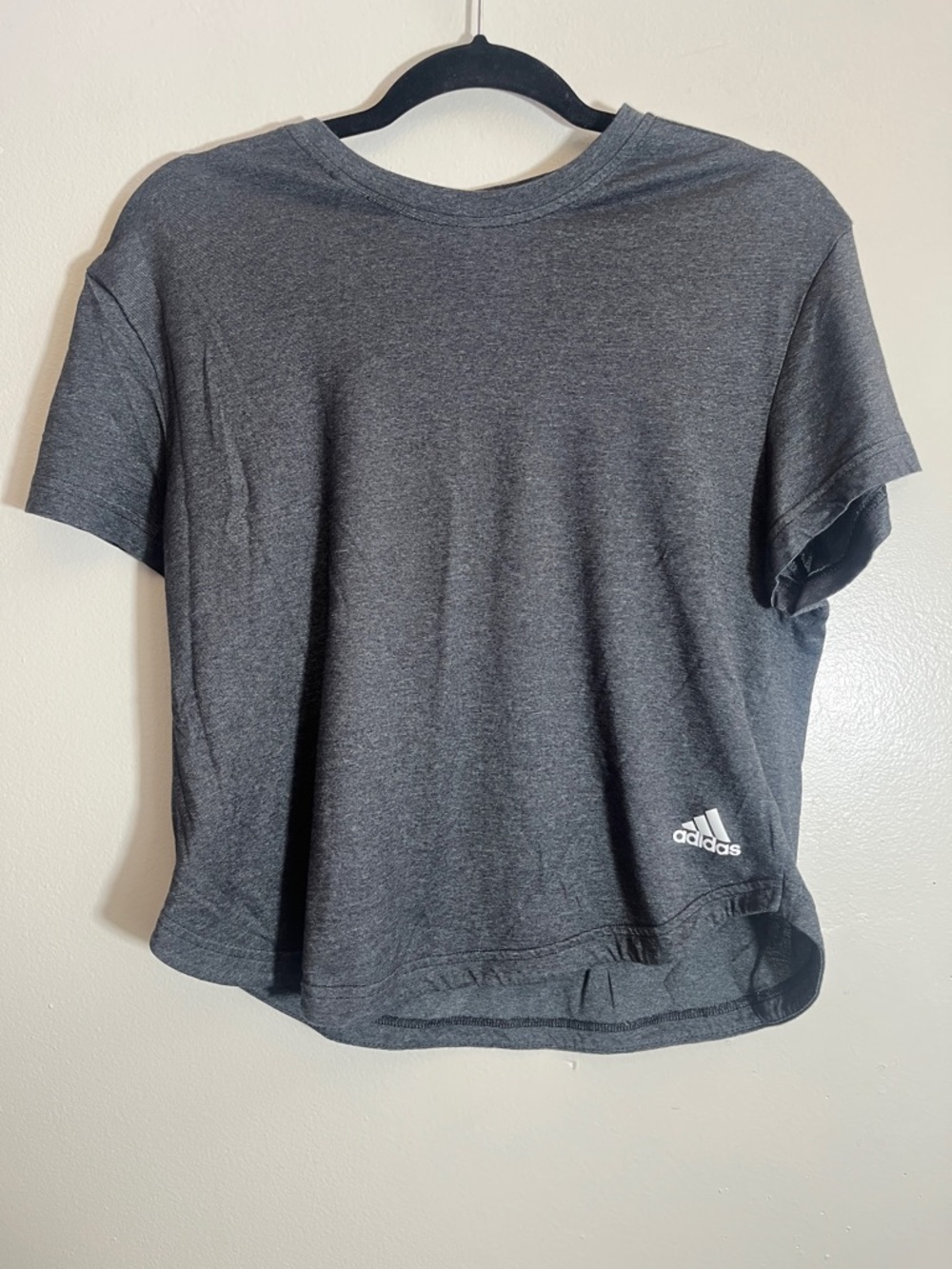 Adidas Women's Charcoal Gray Short Sleeve Tee